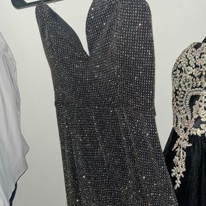 Strapless homecoming dress